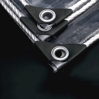 Waterdicht Transparant Dekzeil 2.4x6m - Multifunctioneel PVC Zeildoek voor Terrasisolatie en Bescherming