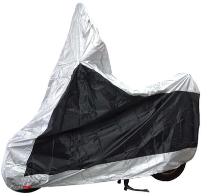 Maxxcovers - Scooterhoes met Windscherm Waterdicht - Universele Hoes voor Buiten - Ook voor Vespa Sprint Scooter - Maat M - Zwart