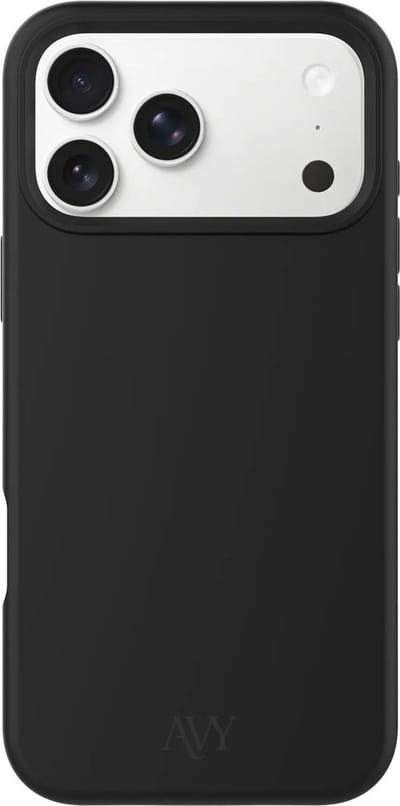 AVY Hoesje geschikt voor Apple iPhone 17 Pro Max | Compatibel met MagSafe | Back Cover | Liquid Silicone | Comfortabel in de Hand | Zwart