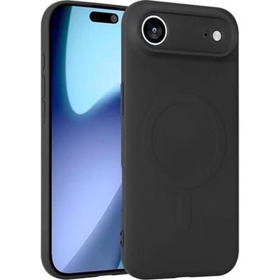 ShieldCase siliconen Magneet back cover geschikt voor iPhone Air (zwart) – zacht hoesje met premium bescherming, perfecte pasvorm en stijlvol design