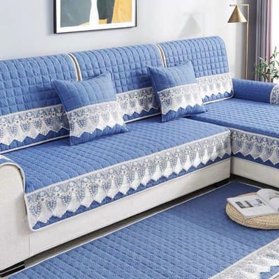 Geruite antislip bankhoes beschermer chaise vier seizoenen universele stretch hoekbank kussen handdoek 1/2/3/4-zits bank Cojines 70x210cm 1piece
