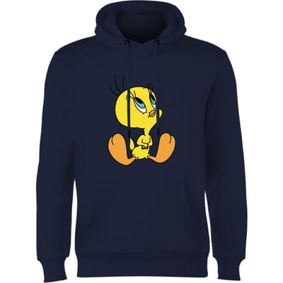 Looney Tunes Tweety Sitting Hoodie - Navy - S