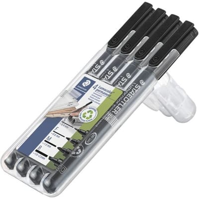 Staedtler OHP-pen Lumocolor SFMB 4 stuks portemonnee