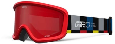 Giro Chico 2.0 Blocks Junior Skibril Rood Amber Scarlet/CAT2 Jongens,Meisjes