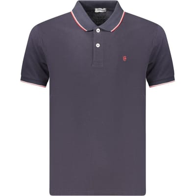 Coveri Moving Blauwe Katoenen Heren Polo