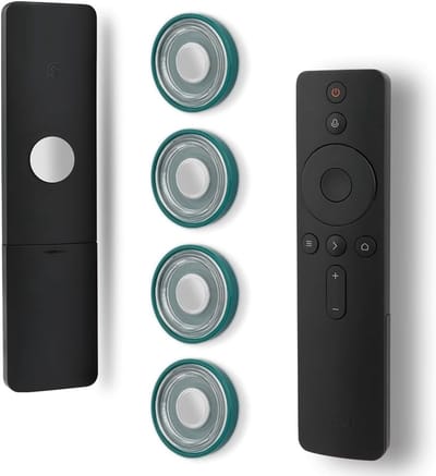 Set van 4 Magnetische Wandmontage Remote Control Holders - Telefoon Oplader Organizer voor Thuis, Kantoor en School - Ruimtebesparende Opbergdozen in Groen