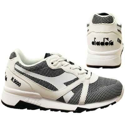 Diadora N9000 Arrowhead Heren Wit/Zwart Sportschoenen