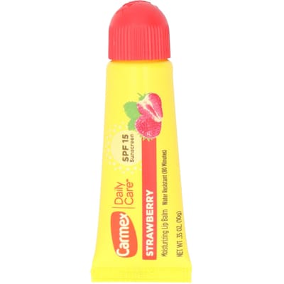 Dagelijkse Verzorging, Hydraterende Lippenbalsem, Aardbei, SPF 15, 0.35 oz(10 G) yellow