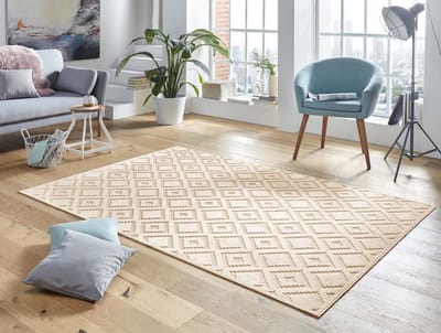 Modern vloerkleed Iris - crème 120x170