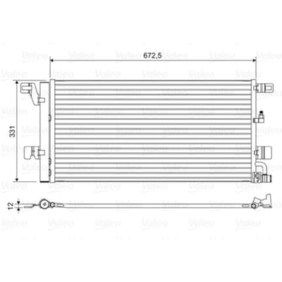 Condensator, airconditioning VALEO 822596