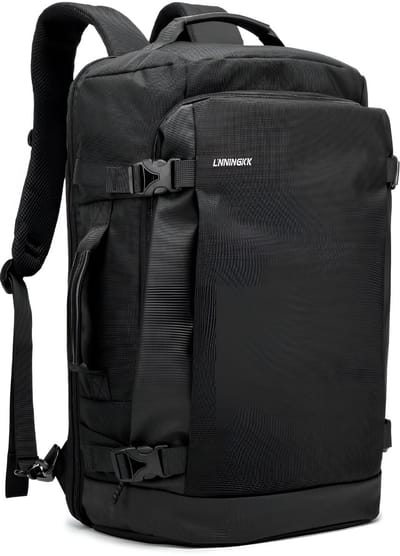 CarryQuest® - Reisrugzak 30L - TSA-Goedgekeurd + Waterbestendig - Hoogwaardig Nylon - handbagage hand - Zwart
