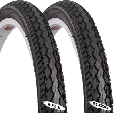 Fietsbanden Set - 20 inch banden - Veilig Fietsen - Anti-slip Profiel - 20x1.75 - Zwart