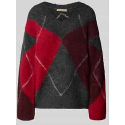 Gebreide pullover met V-hals