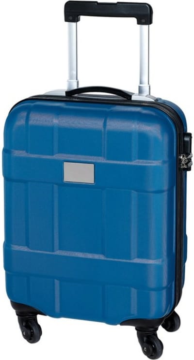 Concorde Handbagage/cabine reis trolley koffer - met zwenkwielen - 55 x 35 x 20 cm - blauw