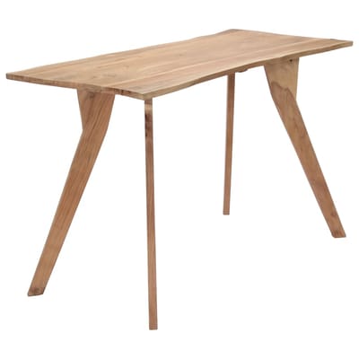 vidaXL - Eettafel - 120x58x76 - cm - massief - acaciahout