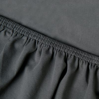 Kayori Saiko Topper Hoeslaken Premium Jersey - 80-100x200-220cm - Matrasdikte 12 cm - Biologisch Katoen - Antracite