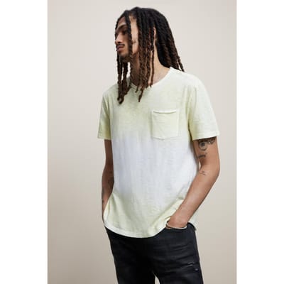 John Varvatos Cooper Ss Sunbleach Wash Lime Light Maat: XS | Basic T-Shirts Outlet | Heren | Groen
