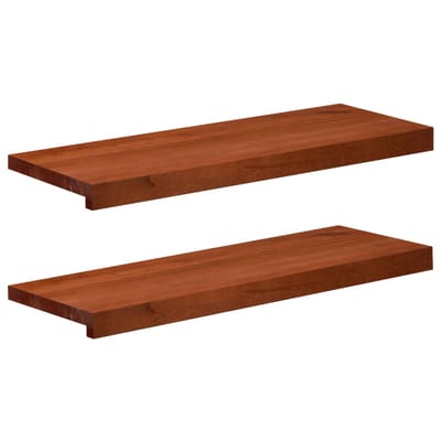 vidaXL - Raamprofielen - 2 - st - Bruin - 70 - x - 25 - x - 2 - cm - Massief - beukenhout