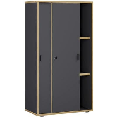 Houten kantoorkast Dossierkast Kantoormeubilair Kast Salia 3-voudig breedte 60 cm Schuifdeuren