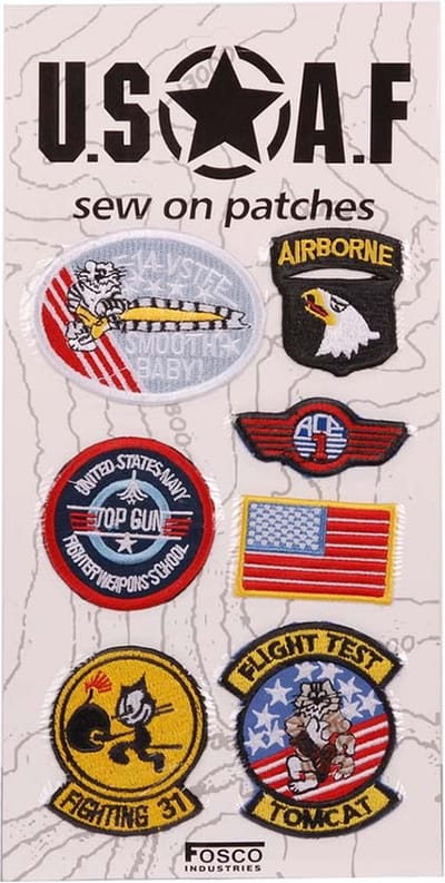 Kaart emblemen USAF stof