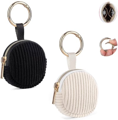 Allecto - Reisjuwelenbox - Sieradenorganizer - Compact en Elegant - Beige en Zwart - Voor Oorbellen en Ringen - Ideaal voor Vrouwen