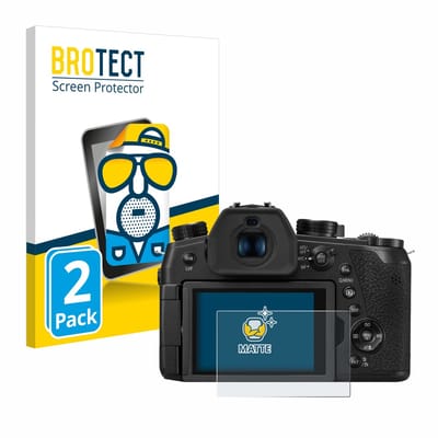 BROTECT - Screenprotector voor Panasonic DC-FZ1000 II / DC-TZ200 - Folie Beschermfolie matte 2 Stuks