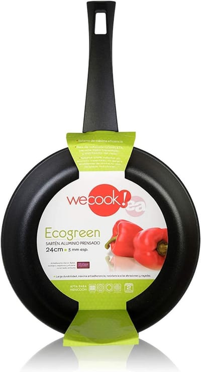 Koekenpan - Koekenpan Inductie - Dagelijks Koken - Milieuvriendelijke antiaanbaklaag - 20 cm - Zwart