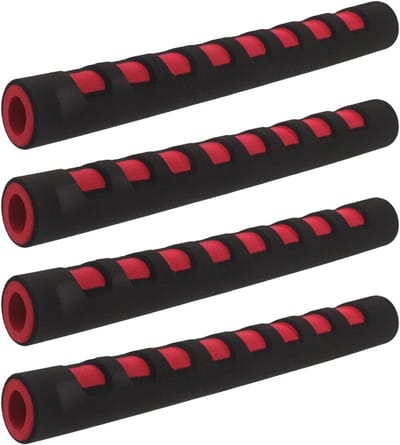 Kinderwagen Handvatbeschermers - Stuurkussen - Comfortabel Duwen - Duurzaam Schuim - 4 Stuks - Rood