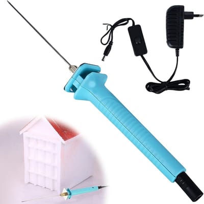 Elektrische Schuimsnijder - Snijpen Hete Draad - Kunst Ambacht Maken - Snel Verwarmend - 10 cm - Blauw