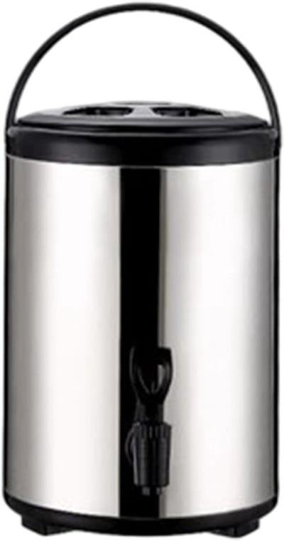 Geïsoleerde waterdispenser - Warme drank urn - Dranken serveren - Roestvrij staal - 6 Liter capaciteit - Zilver