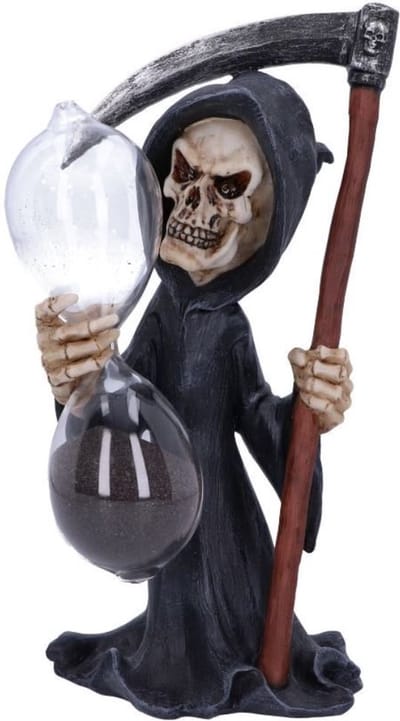 Nemesis Now Beeld/figuur - Out of Time Cartoon Grim Reaper zandloper - 20,5cm