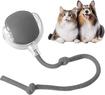 Interactieve Elektrische Kattenbal – USB Oplaadbare Smart Ball met 3 Modi – Bewegende Speelbal voor Katten & Honden – Duurzaam, 360° Rollend, Bijtbestendig Huisdierspeelgoed - ANMI