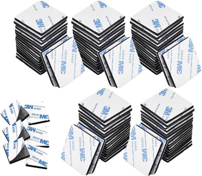 100 stuks sterke dubbelzijdige tape - dubbelzijdige schuimtape - ideaal voor het bevestigen van lichte voorwerpen, het ophangen van schilderijen, doe-het-zelfprojecten - geen spijkers nodig - zelfklevende schuimtape - zwart - 20 x 20 mm