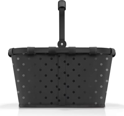 Reisenthel Carrybag Boodschappenmand - 22L - Frame Glossy Dots Zwart