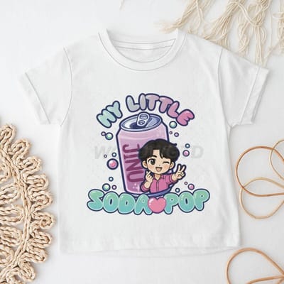 Zomer Kpop Demonenjagers Jinu T-shirts Meisjes Jongens Schattige Korte Mouw Casual Tops Mijn Kleine Frisdrank T-shirt Kinderkleding 110 white
