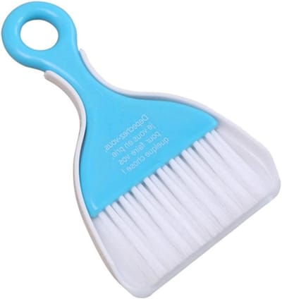Mini Stoffer Blik - Schoonmaakset - Desktop Reinigen - Hoge Dichtheid - 15x9.5cm - Willekeurig