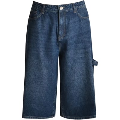 Jeans Bermuda met utilitaire details voor vrouwen Mat Fashion
