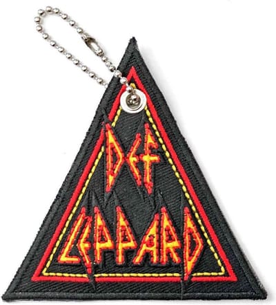 Def Leppard - Tri-Logo Sleutelhanger - Zwart