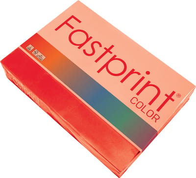 Kopieerpapier quantore colour a4 160gr felrood | 5 stuks