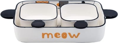 Keramische bakvormen set - Oven schalen - Taart en cake bakken - Met handvat - 2 kleine kommen - Wit