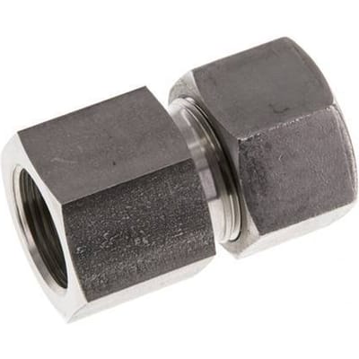 G 3/4'' x 20S RVS Rechte Snijring Koppeling 400 Bar DIN 2353 - FL2S-FC-ST-034G-20-S