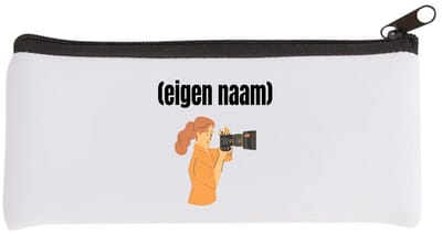 Akyol - fotograaf vrouw met eigen naam Etui - Fotograaf - fotografen - leuk cadeau voor iemand die houd van foto's maken - cadeau - kado - 20 bij 9 cm
