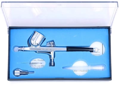 Allecto - 0.3mm zwaartekracht Feed Dual-Action Airbrush Paint Kit Set - Perfect voor Verven - Onderhoudsvrij - Multi - Gebruiksvriendelijk - Ideaal..
