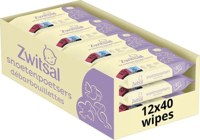 Zwitsal - Snoetenpoetsers - Kids - 480 doekjes (12x40) - Voordeelverpakking