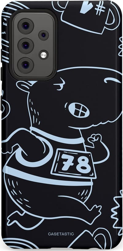 Casetastic Hoesje Geschikt voor Samsung A52 (4G/5G/s) - Stijlvolle Beschermende Duo-layer Case - Capibara kampioen