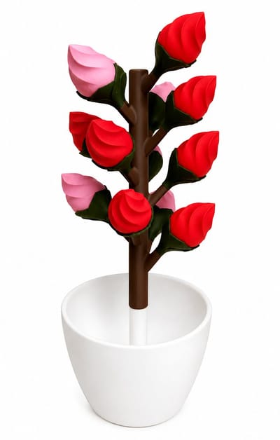 Bloemenboom 14 Dagen – Magnetische Pillendoos – Medicijnenboom met 14 Bloemknoppen – Pillen Organizer 2 Weken