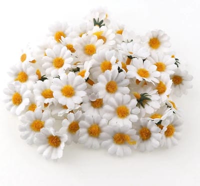 Mini Kunstbloemen - 100 Stuks - Nepbloemen Voor Knutselen & Decoratie - Wit