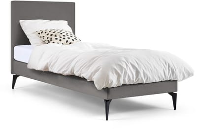Maxi Boxspring Cisano met Easy Pocket 300 matras - 90 x 200 cm - light grey