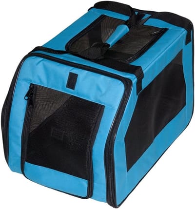 Famanu - Pet Car Seat & Carrier voor katten en honden tot 20 pond, Aqua