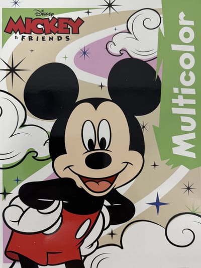 MultiColor - Disney Minnie Mouse Kleurboek - Groene Banner - 32 Pagina's - 17 Kleurplaten en 17 Voorbeelden - Geschikt voor Kleurpotloden en Wasco